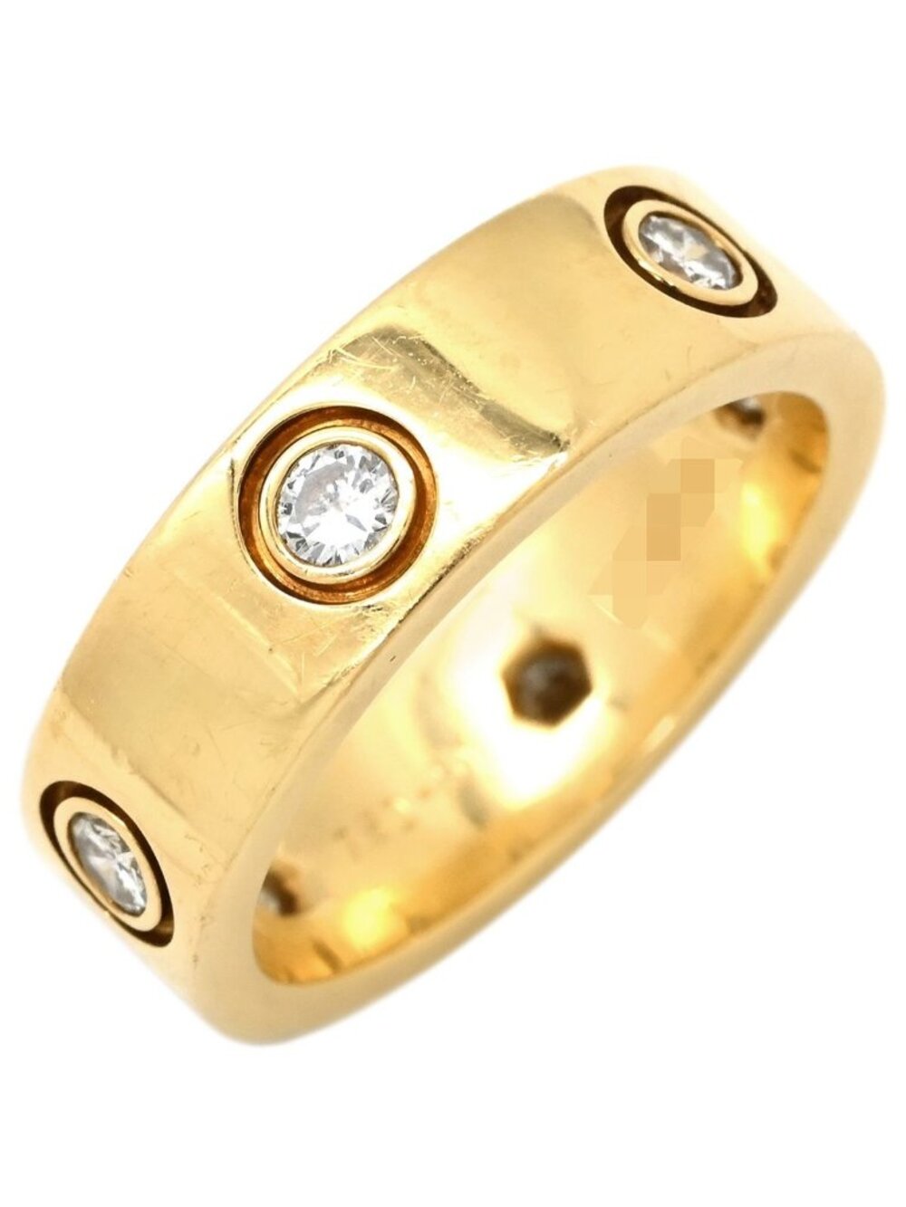 Cartier Ring Love Full Diamond Yellow Gold